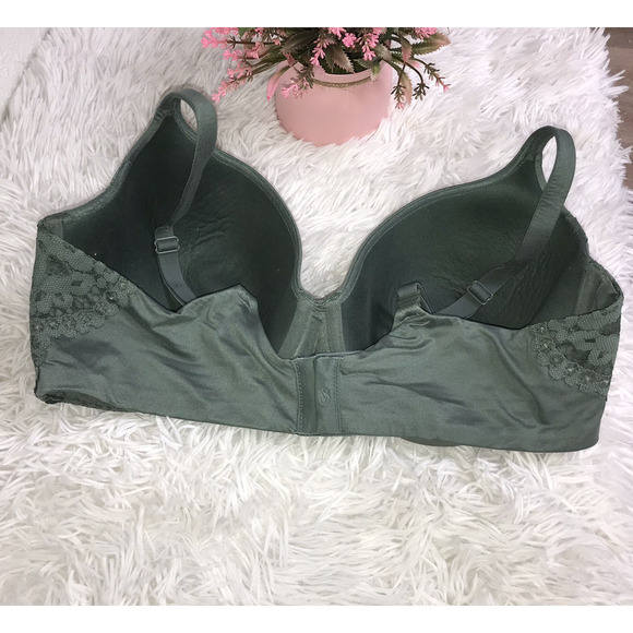Victoria’s Secret Body By Victoria Lined Perfect Coverage Bra 40DD lace Green - Picture 3 of 5